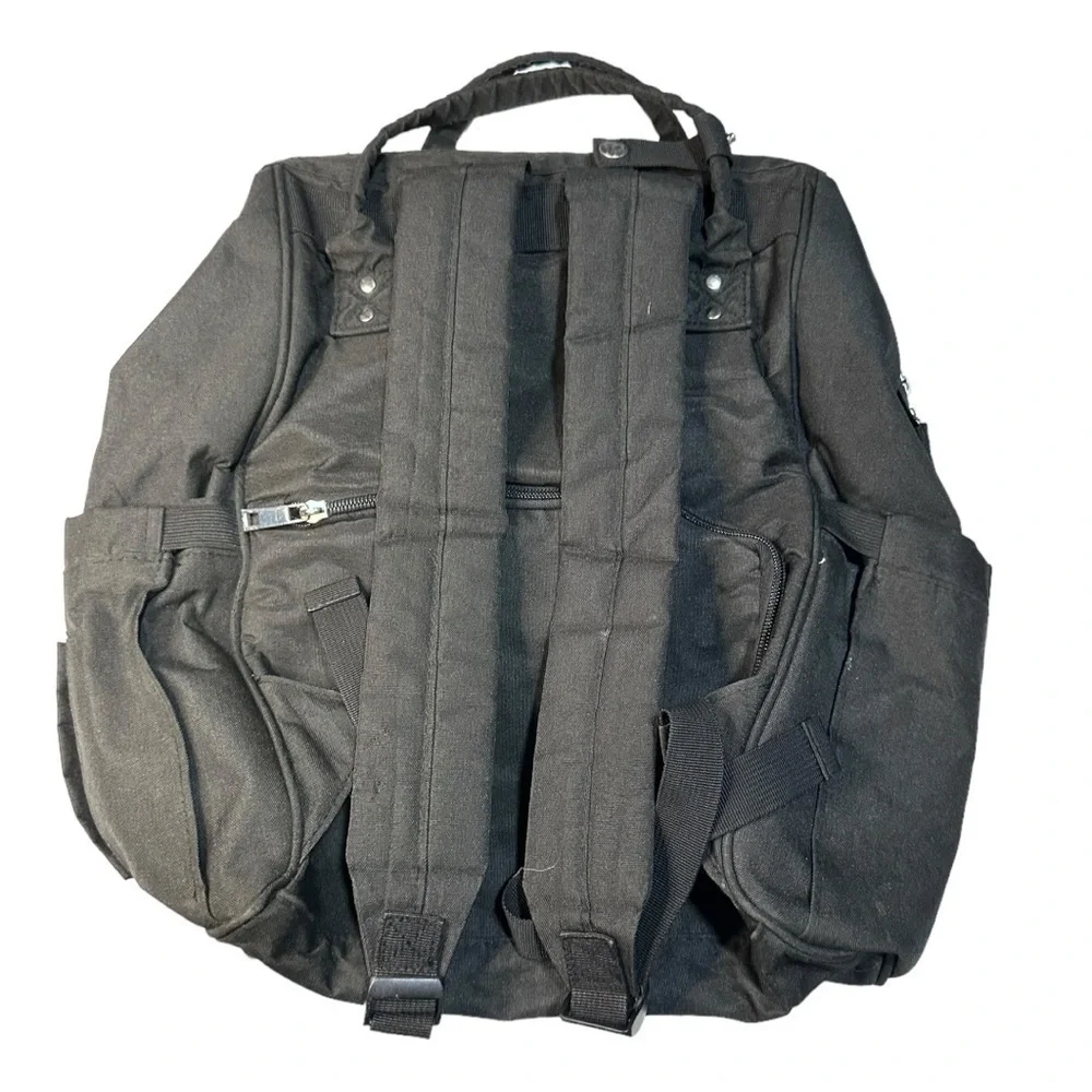 KeaBabies Black Diaper Bag Backpack Large